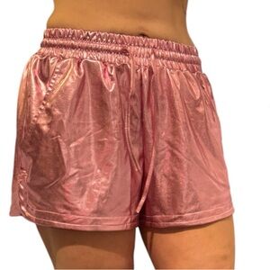 Metallic Pink Shorts